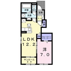 シエロガーデン下余部　Ａの物件間取画像